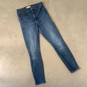 Madewell High Rise 10 inch Skinny Jean 27